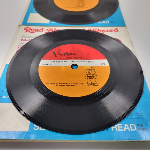 The Get Along Gang New Neighbor Big Bully Read Along Book & Vinyl Record‎ - Picture 4 of 9